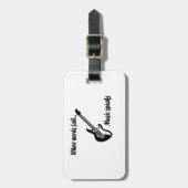 言葉が通じない所、音楽話 ラゲッジタグ (正面縦)