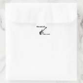 言葉が通じない所、音楽話 三角形シール (バッグ)