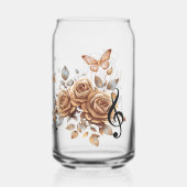 言葉が音楽の印刷に失敗した場合話は、缶グラス ガラス缶 (裏面)