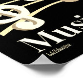 言葉が音楽ギフトに話感動的失敗 ポスター (角)