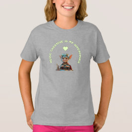 言葉ことわざ「クリエイティブは私の超大国」 Tシャツ