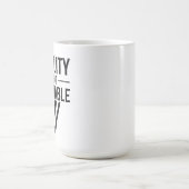 言葉だけでなく気候に関する法律 コーヒーマグカップ (中央)