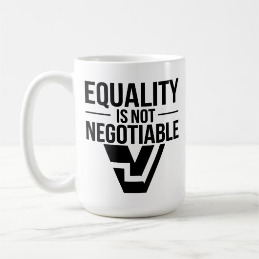 言葉だけでなく気候に関する法律 コーヒーマグカップ (左)