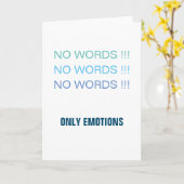 言葉だけではない感情 カード (黄色い花)