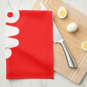 言葉だ！ キッチンタオル (四つ折り)