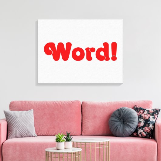 言葉だ！ キャンバスプリント (インサイチュ (リビング))
