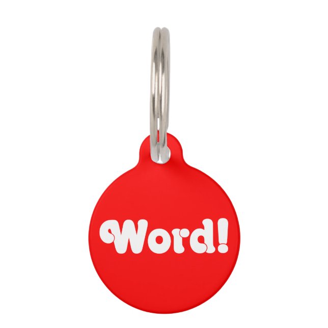 言葉だ！ ペット　ネームタグ (正面)