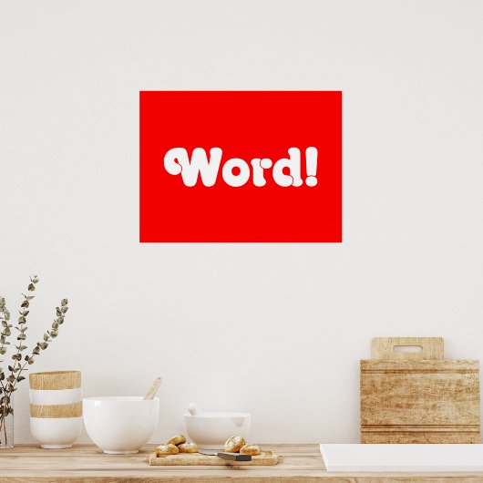 言葉だ！ ポスター (キッチン)