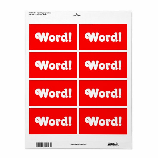 言葉だ！ ラベル (フルシート)