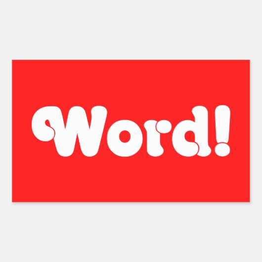 言葉だ! 長方形シール (正面)