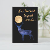 言葉では表現できないほど感動した サンキューカード (スタンド正面)