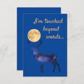 言葉では表現できないほど感動した サンキューカード (正面/裏面)