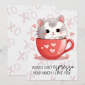 言葉でコーヒーショップのように愛を表現できない シーズンカード (正面/裏面)