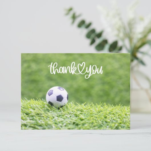 言葉でサッカーボール監督ファンありがとう サンキューカード (スタンド正面)