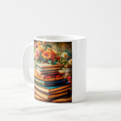 言葉で夢を見る |ブックの恋人 コーヒーマグカップ (正面左)