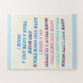 言葉で大事な行事の贈り物 ジグソーパズル (横)