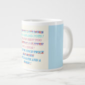 言葉で大事な行事の贈り物 ジャンボコーヒーマグカップ (正面右)