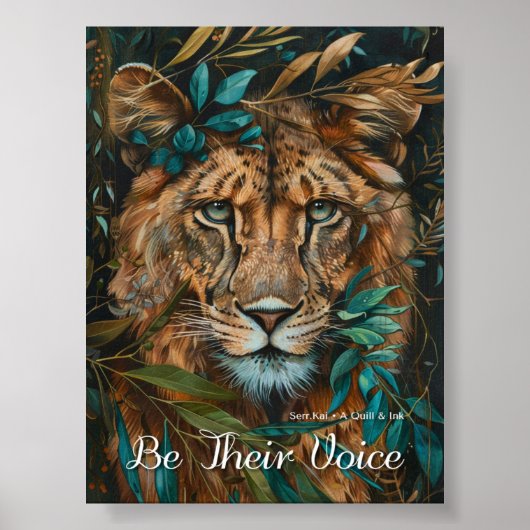 言葉で彼らの声になるプリント&ダウンロード ポスター (正面)