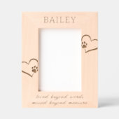 言葉で表現できないほど愛されたペットの記念碑 レーザー彫刻フレーム (正面)