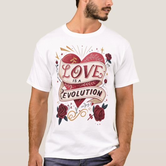 言葉にせずとも伝わるメッセージ Tシャツ (正面)