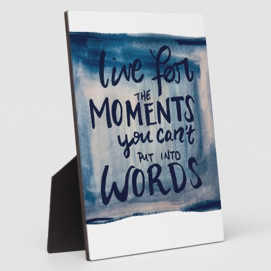 言葉にできない瞬間を生きる フォトプラーク (側面)