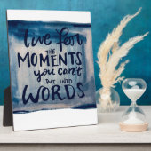 言葉にできない瞬間を生きる フォトプラーク (側面)