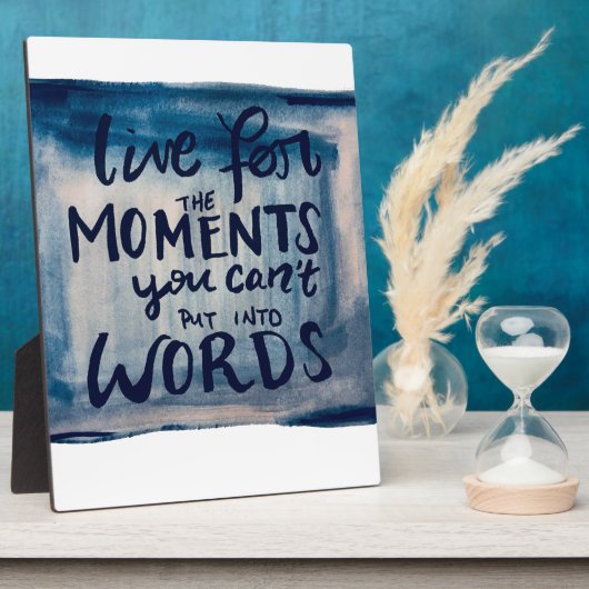 言葉にできない瞬間を生きる フォトプラーク (側面)