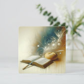 「言葉によって栄養を与えられた」グリーティングカード カード (スタンド正面)