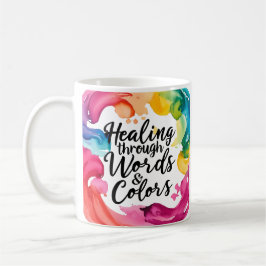 言葉による癒し – 癒し引用文デザインfor M コーヒーマグカップ