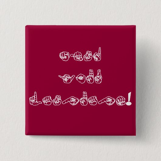 言葉に注意せよ 缶バッジ (正面)