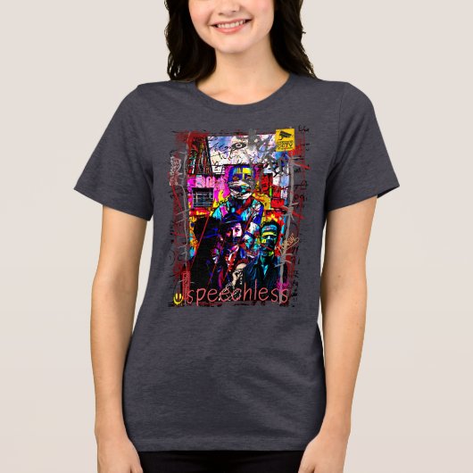 言葉のない トライブレンドＴシャツ (正面)