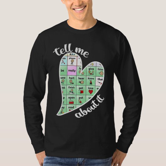 言葉の力 心を伝える言語聴覚士 Tシャツ (正面)