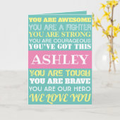 言葉の勇気付けられるすぐに良くなるティール(緑がかった色) カード (黄色い花)