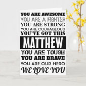 言葉の勇気付けられるすぐに黒いフォント カード (黄色い花)