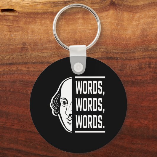 言葉の単語シェイクスピア引用文セスピアン キーホルダー (正面)