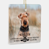 言葉の外で愛されるペット記念形見ドッグ写真 セラミックオーナメント (右)