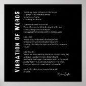 言葉の振動が詩のポスターのウォールアートを目覚める ポスター (正面)