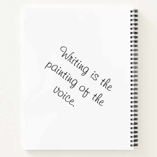 言葉の色:芸術的旅の書旅 ノートブック (裏面)