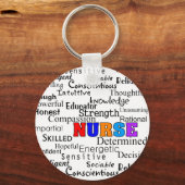 言葉の贈り物を説明するナース キーホルダー (正面)