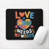 言葉はいらない 自閉症啓発 マウスパッド (マウス)