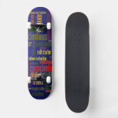 言葉はやる気を起こさせるキャラクター形成を促す スケートボード (正面)