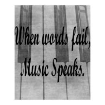 言葉はピアノ音楽に失敗するデザイン