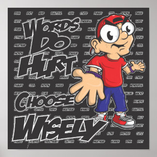 言葉はポスターを傷つける ポスター