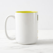 言葉は世界を動かすのまわりに ツートーンマグカップ (左)