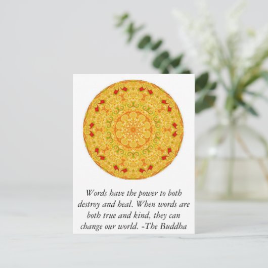 言葉は両方を破壊する力を持っている…........... ポストカード (スタンド正面)