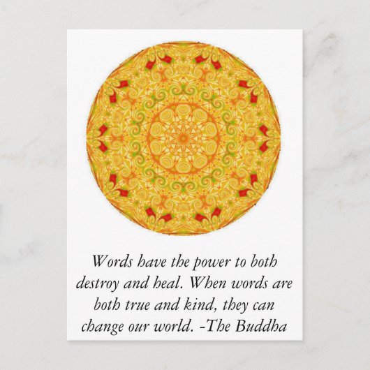 言葉は両方を破壊する力を持っている…........... ポストカード (正面)