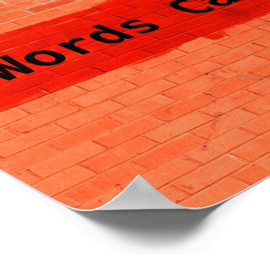 「言葉は傷つく可能性がある」 ポスター (角)