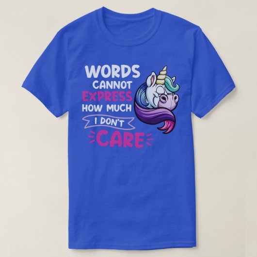 言葉は表現ユニコーンUをいくらおもしろいやるか Tシャツ (デザイン正面)