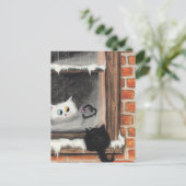 言葉は要らない – BiHrLeによるバレンタイン猫 シーズンポストカード (スタンド正面)