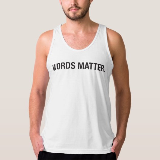 言葉は重要だ。 Tシャツ (正面)